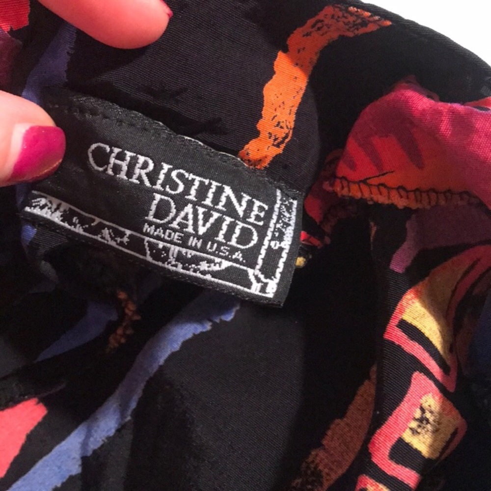 Christine David Colorful, Fun, Unique Blouse ⭐️ - Picture 7 of 7